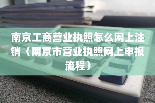 南京工商营业执照怎么网上注销（南京市营业执照网上申报流程）